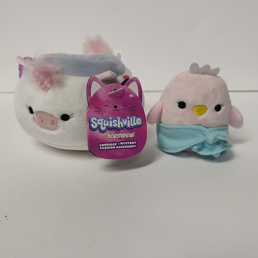 NWT Squishmallows 2" Squishville with Vehicle and Accessory